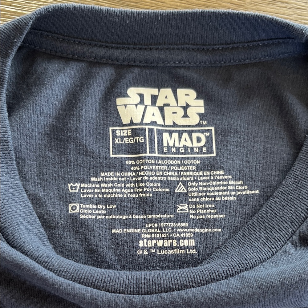 Star Wars baby Yoda funny cute Christmas graphic tee XL festive holiday relaxed - Picture 7 of 8